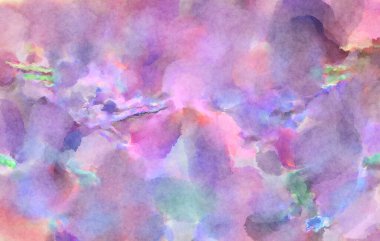 Modern fırça darbeleri. Poster, duvar sanatı, afiş, kart, kitap kapağı veya ambalaj için rahatlatıcı kompozisyonun yumuşak renkli çizimi. Pastel renklerle suluboya.