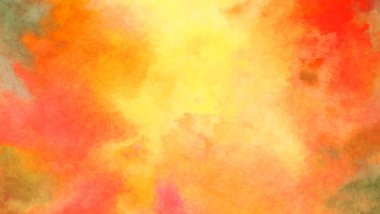 Modern fırça darbeleri. Poster, duvar sanatı, afiş, kart, kitap kapağı veya ambalaj için rahatlatıcı kompozisyonun yumuşak renkli çizimi. Pastel renklerle suluboya.