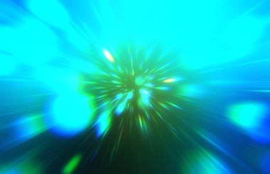 Parlak, canlı ve renkli duvar kağıtları. Parlayan parçacıkları ve çizgileri olan ışık patlaması yıldızı. Güzel soyut ışın arkaplanı.