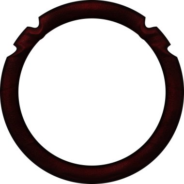 Üç boyutlu metalik illüstrasyon. Beyaz arka planda izole edilmiş fantezi çerçevesi. Davetiyeler, posterler, menü, hatıra defteri ve sunum için mükemmel. Metnin için şablon.