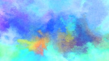 Modern fırça darbeleri. Poster, duvar sanatı, afiş, kart, kitap kapağı veya ambalaj için rahatlatıcı kompozisyonun yumuşak renkli çizimi. Pastel renklerle suluboya.