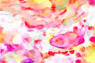 Modern fırça darbeleri. Poster, duvar sanatı, afiş, kart, kitap kapağı veya ambalaj için rahatlatıcı kompozisyonun yumuşak renkli çizimi. Pastel renklerle suluboya.