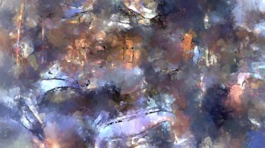 Tuval üzerinde etkileyici fırçalanmış resim. Soyut doku. 2D çizim. Geniş fırça darbeleri. Modern dijital sanat. Çağdaş fırça. Modern ifade. Popüler biçim boyanmış resim.