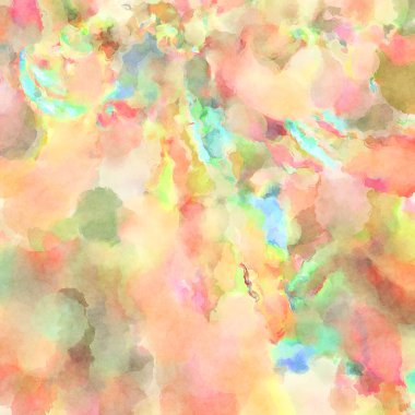 Modern fırça darbeleri. Poster, duvar sanatı, afiş, kart, kitap kapağı veya ambalaj için rahatlatıcı kompozisyonun yumuşak renkli çizimi. Pastel renklerle suluboya.