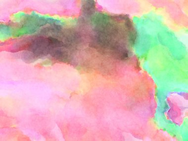 Modern fırça darbeleri. Poster, duvar sanatı, afiş, kart, kitap kapağı veya ambalaj için rahatlatıcı kompozisyonun yumuşak renkli çizimi. Pastel renklerle suluboya.