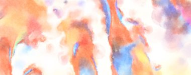 Modern fırça darbeleri. Poster, duvar sanatı, afiş, kart, kitap kapağı veya ambalaj için rahatlatıcı kompozisyonun yumuşak renkli çizimi. Pastel renklerle suluboya.