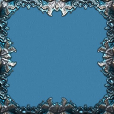 Çerçeve kağıdı. Kart, davetiye ya da albüm olarak harika bir kullanım. Fantezi 3D çizim arka planı. Zarif duvar kâğıdı. Metnin için şablon.