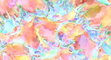 Modern fırça darbeleri. Poster, duvar sanatı, afiş, kart, kitap kapağı veya ambalaj için rahatlatıcı kompozisyonun yumuşak renkli çizimi. Pastel renklerle suluboya.