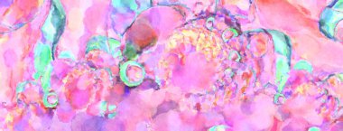 Modern fırça darbeleri. Poster, duvar sanatı, afiş, kart, kitap kapağı veya ambalaj için rahatlatıcı kompozisyonun yumuşak renkli çizimi. Pastel renklerle suluboya.