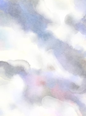 Modern fırça darbeleri. Poster, duvar sanatı, afiş, kart, kitap kapağı veya ambalaj için rahatlatıcı kompozisyonun yumuşak renkli çizimi. Pastel renklerle suluboya.