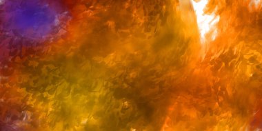 Vahşi ve büyük fırça darbeleri. Beyaz arka planda fırçalanmış soyut resim. Fırça darbesi ile boyanmış. Boya darbeleri. 2B Görüntü.