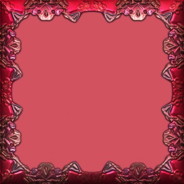 Çerçeve kağıdı. Kart, davetiye ya da albüm olarak harika bir kullanım. Fantezi 3D çizim arka planı. Zarif duvar kâğıdı. Metnin için şablon.