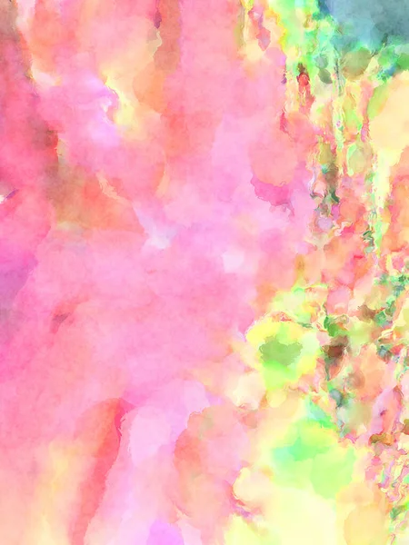 Modern fırça darbeleri. Poster, duvar sanatı, afiş, kart, kitap kapağı veya ambalaj için rahatlatıcı kompozisyonun yumuşak renkli çizimi. Pastel renklerle suluboya.