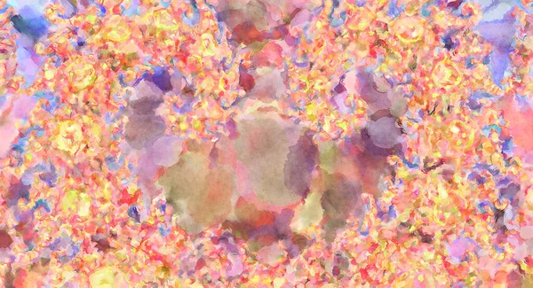 Modern fırça darbeleri. Poster, duvar sanatı, afiş, kart, kitap kapağı veya ambalaj için rahatlatıcı kompozisyonun yumuşak renkli çizimi. Pastel renklerle suluboya.