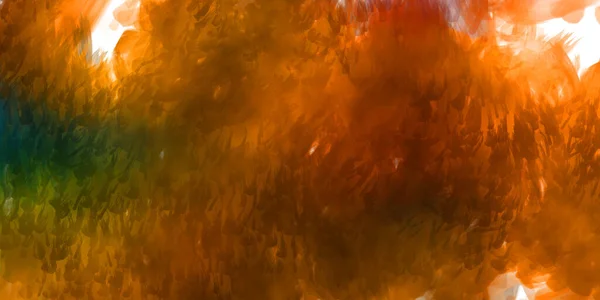 Vahşi Büyük Fırça Darbeleri Beyaz Arka Planda Fırçalanmış Soyut Resim — Stok fotoğraf