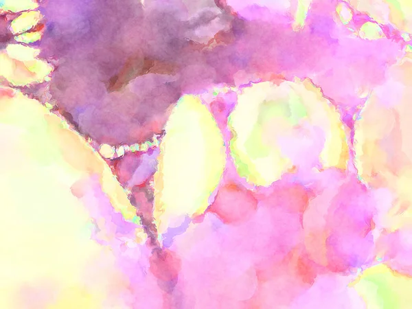 Modern fırça darbeleri. Poster, duvar sanatı, afiş, kart, kitap kapağı veya ambalaj için rahatlatıcı kompozisyonun yumuşak renkli çizimi. Pastel renklerle suluboya.