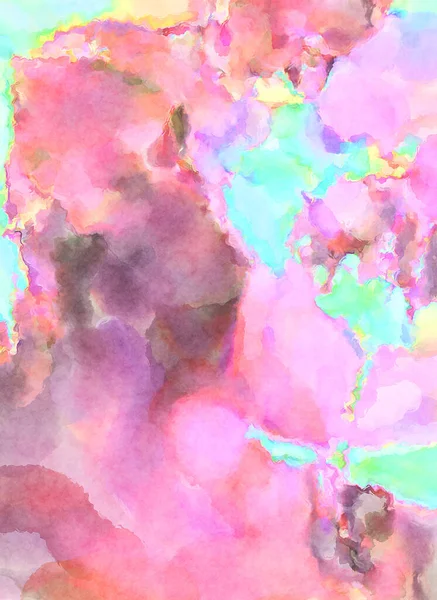 Modern fırça darbeleri. Poster, duvar sanatı, afiş, kart, kitap kapağı veya ambalaj için rahatlatıcı kompozisyonun yumuşak renkli çizimi. Pastel renklerle suluboya.