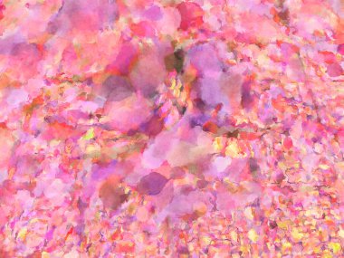 Modern fırça darbeleri. Poster, duvar sanatı, afiş, kart, kitap kapağı veya ambalaj için rahatlatıcı kompozisyonun yumuşak renkli çizimi. Pastel renklerle suluboya.