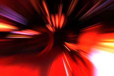 Hızlı yüksek hız bulanıklaştırma arkaplanı. Işık teknolojisi soyut duvar kağıdı. Renkli ışık enerjisi parlamaları. Çarpık grafik hareket arkaplanı. Dinamik patlama flaşı. İvme etkisi.