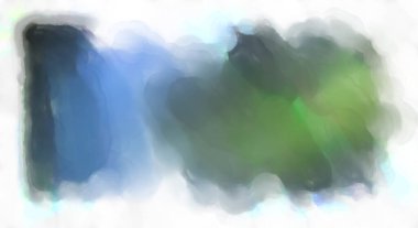 Soyut renkli suluboya çerçeve beyaz arkaplanda izole edildi. Dijital resim. Tasarım veya metnin için fırça şablonu.