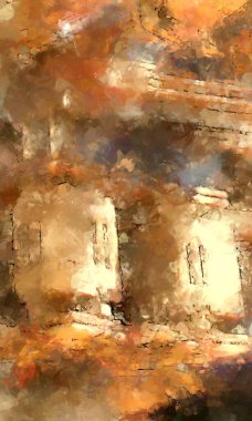 Tuval üzerinde etkileyici fırçalanmış resim. Soyut doku. 2D çizim. Geniş fırça darbeleri. Modern dijital sanat. Çağdaş fırça. Modern ifade. Popüler biçim boyanmış resim.