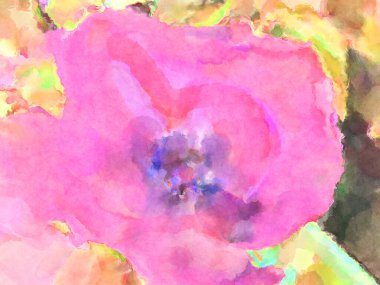 Modern fırça darbeleri. Poster, duvar sanatı, afiş, kart, kitap kapağı veya ambalaj için rahatlatıcı kompozisyonun yumuşak renkli çizimi. Pastel renklerle suluboya.