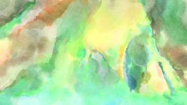 Modern fırça darbeleri. Poster, duvar sanatı, afiş, kart, kitap kapağı veya ambalaj için rahatlatıcı kompozisyonun yumuşak renkli çizimi. Pastel renklerle suluboya.