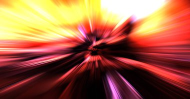 Hızlı yüksek hız bulanıklaştırma arkaplanı. Işık teknolojisi soyut duvar kağıdı. Renkli ışık enerjisi parlamaları. Çarpık grafik hareket arkaplanı. Dinamik patlama flaşı. İvme etkisi.