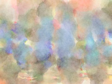 Modern fırça darbeleri. Poster, duvar sanatı, afiş, kart, kitap kapağı veya ambalaj için rahatlatıcı kompozisyonun yumuşak renkli çizimi. Pastel renklerle suluboya.