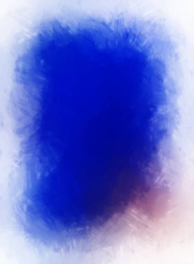 Vahşi ve büyük fırça darbeleri. Beyaz arka planda fırçalanmış soyut resim. Fırça darbesi ile boyanmış. Boya darbeleri. 2B Görüntü.