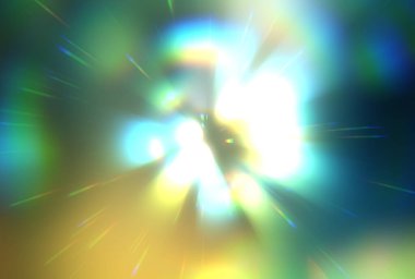 Parlak, canlı ve renkli duvar kağıtları. Parlayan parçacıkları ve çizgileri olan ışık patlaması yıldızı. Güzel soyut ışın arkaplanı.