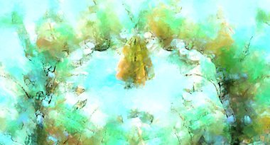 Tuval üzerinde etkileyici fırçalanmış resim. Soyut doku. 2D çizim. Geniş fırça darbeleri. Modern dijital sanat. Çağdaş fırça. Modern ifade. Popüler biçim boyanmış resim.