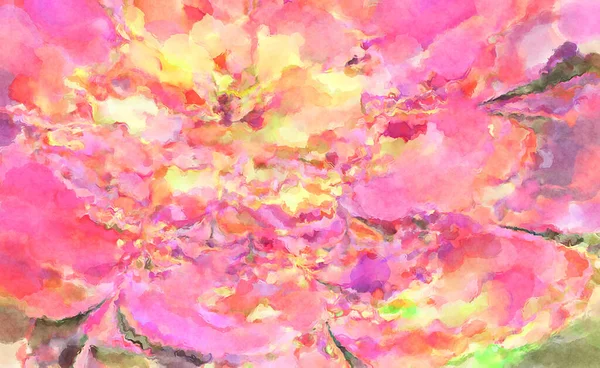 Modern Brush Strokes Painting Soft Color Painted Illustration Soothing Composition — Stock Photo, Image