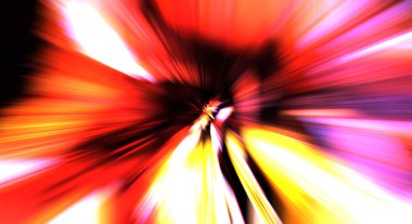 Hızlı yüksek hız bulanıklaştırma arkaplanı. Işık teknolojisi soyut duvar kağıdı. Renkli ışık enerjisi parlamaları. Çarpık grafik hareket arkaplanı. Dinamik patlama flaşı. İvme etkisi.
