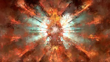 Tuval üzerinde etkileyici fırçalanmış resim. Soyut doku. 2D çizim. Geniş fırça darbeleri. Modern dijital sanat. Çağdaş fırça. Modern ifade. Popüler biçim boyanmış resim.