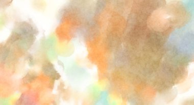 Modern fırça darbeleri. Poster, duvar sanatı, afiş, kart, kitap kapağı veya ambalaj için rahatlatıcı kompozisyonun yumuşak renkli çizimi. Pastel renklerle suluboya.