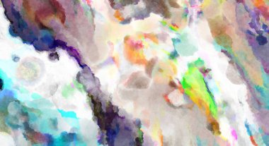 Modern fırça darbeleri. Poster, duvar sanatı, afiş, kart, kitap kapağı veya ambalaj için rahatlatıcı kompozisyonun yumuşak renkli çizimi. Pastel renklerle suluboya.