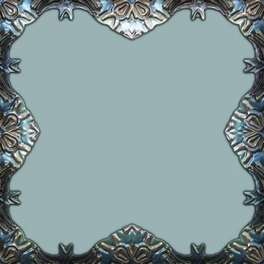 Çerçeve kağıdı. Kart, davetiye ya da albüm olarak harika bir kullanım. Fantezi 3D çizim arka planı. Zarif duvar kâğıdı. Metnin için şablon.