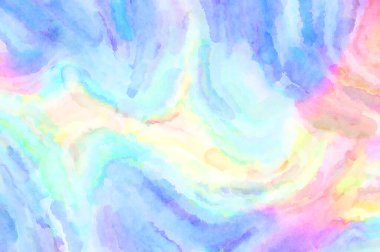 Modern fırça darbeleri. Poster, duvar sanatı, afiş, kart, kitap kapağı veya ambalaj için rahatlatıcı kompozisyonun yumuşak renkli çizimi. Pastel renklerle suluboya.