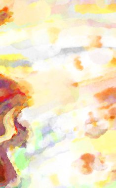 Modern fırça darbeleri. Poster, duvar sanatı, afiş, kart, kitap kapağı veya ambalaj için rahatlatıcı kompozisyonun yumuşak renkli çizimi. Pastel renklerle suluboya.