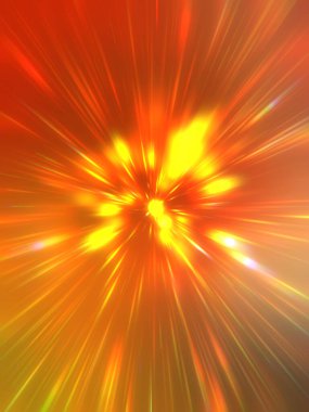 Parlak, canlı ve renkli duvar kağıtları. Parlayan parçacıkları ve çizgileri olan ışık patlaması yıldızı. Güzel soyut ışın arkaplanı.