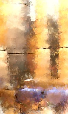 Tuval üzerinde etkileyici fırçalanmış resim. Soyut doku. 2D çizim. Geniş fırça darbeleri. Modern dijital sanat. Çağdaş fırça. Modern ifade. Popüler biçim boyanmış resim.