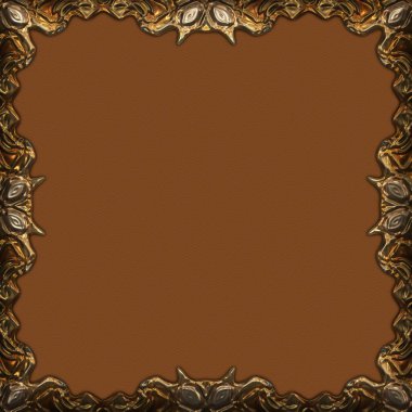 Çerçeve kağıdı. Kart, davetiye ya da albüm olarak harika bir kullanım. Fantezi 3D çizim arka planı. Zarif duvar kâğıdı. Metnin için şablon.