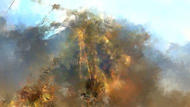 Tuval üzerinde etkileyici fırçalanmış resim. Soyut doku. 2D çizim. Geniş fırça darbeleri. Modern dijital sanat. Çağdaş fırça. Modern ifade. Popüler biçim boyanmış resim.