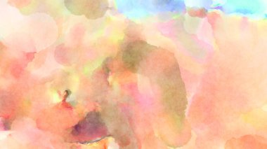 Modern fırça darbeleri. Poster, duvar sanatı, afiş, kart, kitap kapağı veya ambalaj için rahatlatıcı kompozisyonun yumuşak renkli çizimi. Pastel renklerle suluboya.