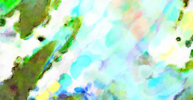 Modern fırça darbeleri. Poster, duvar sanatı, afiş, kart, kitap kapağı veya ambalaj için rahatlatıcı kompozisyonun yumuşak renkli çizimi. Pastel renklerle suluboya.