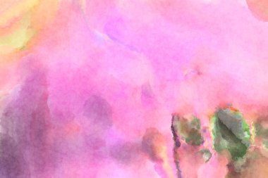 Modern fırça darbeleri. Poster, duvar sanatı, afiş, kart, kitap kapağı veya ambalaj için rahatlatıcı kompozisyonun yumuşak renkli çizimi. Pastel renklerle suluboya.