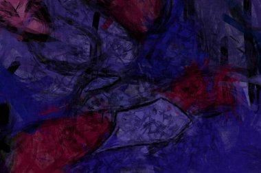 Kaos duvarı sanatı. Sanatsal canlılık ve renkli duvar kâğıdı. Kaotik resim. Taranmış Boyalı Soyut Arkaplan. Fırça darbesi ile boyanmış. Tuval üzerinde etkileyici fırçalanmış resim