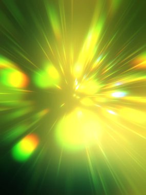 Parlak, canlı ve renkli duvar kağıtları. Parlayan parçacıkları ve çizgileri olan ışık patlaması yıldızı. Güzel soyut ışın arkaplanı.