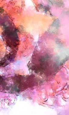 Tuval üzerinde etkileyici fırçalanmış resim. Soyut doku. 2D çizim. Geniş fırça darbeleri. Modern dijital sanat. Çağdaş fırça. Modern ifade. Popüler biçim boyanmış resim.